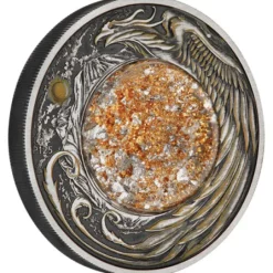Alicante - 2 Unzen Silber Antik mit Inlay 2024 +Box +COA*