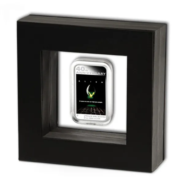 ALIEN 40th Anniversary 1 Oz Silber Proof +Box +COA *