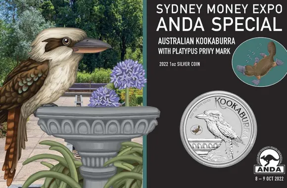 Anda Sydney - Kookaburra - Privy Platypus - 1 Unze Silber 2022 im Blister*