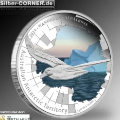 Antarctic Territory Series Wandering Albatross 1 Oz Silber Proof Coin*