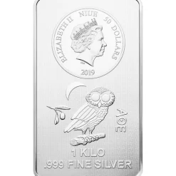 Asahi - 1 Kg Silber Eule von Athen 50 Dollar Münzbarren*