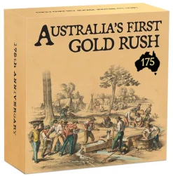 Australian First Gold Rush 175 Jahre - 1 Oz Silber vergoldet Proof 2026 +Box + Zertifikat*