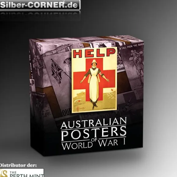 Australian Posters of War - Red Cross 1 Oz Silber Proof *