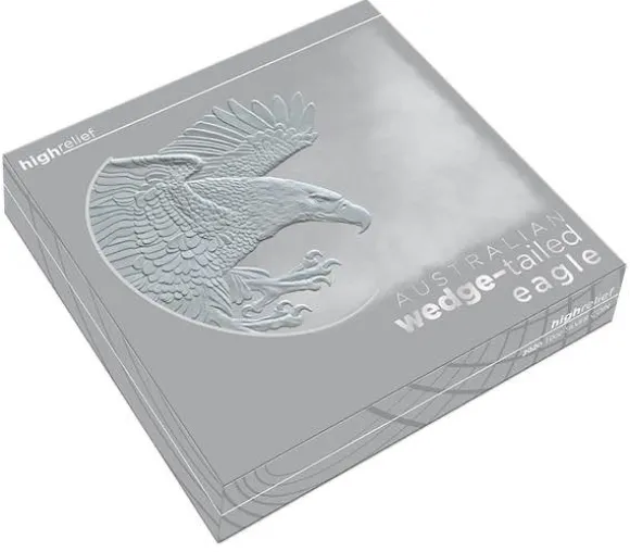 Australian Wedge Tailed Eagle 10 Oz Silber High Relief 2020 +Box +COA*