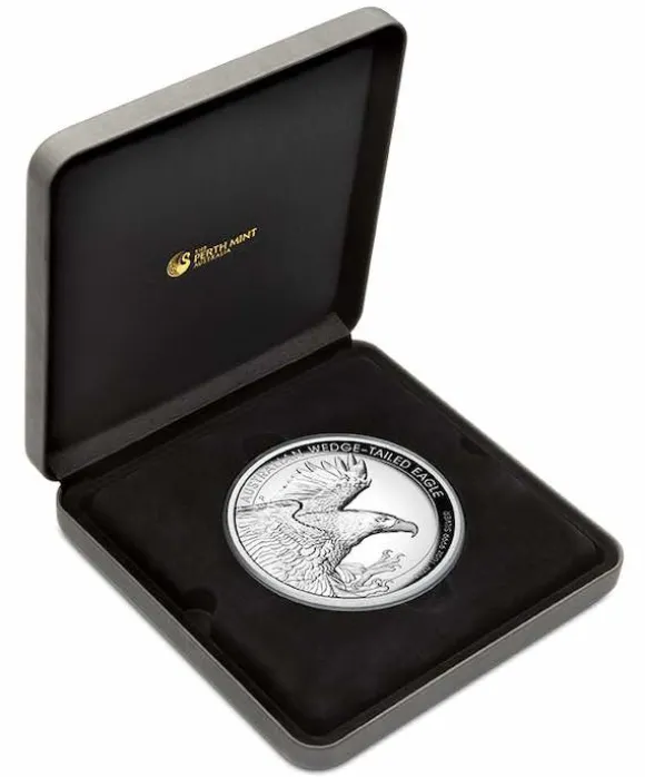 Australian Wedge Tailed Eagle 10 Oz Silber High Relief 2020 +Box +COA*