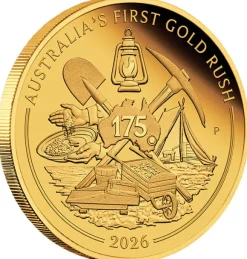 Australien First Gold Rush 175 Jahre 1 Oz Gold Proof 2026 + Box + Zertifikat