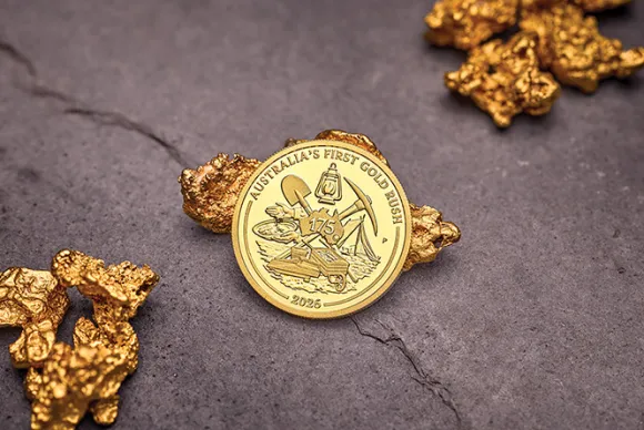 Australien First Gold Rush 175 Jahre 1 Oz Gold Proof 2026 + Box + Zertifikat