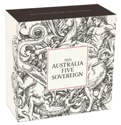 Australien Five Sovereign Reverse Gilded Proof 2025