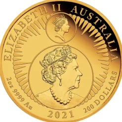 Australien Känguru - 35 Jahre Edition - 2 Unzen Gold Proof 2021 +Box +COA