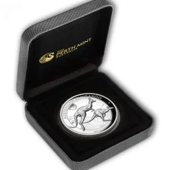 Australien Känguru 5 Oz Silber High Relief 2018 +Box + COA*