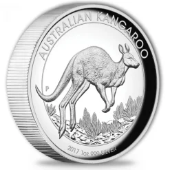 Australien Känguru 1 Oz Silber 2017 High Relief *