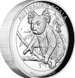 Australien Koala High Relief 1 Oz Silber 2018*