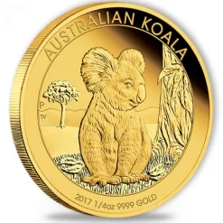Australien Koala 1/4 Oz Gold Proof 2017 + Box + COA