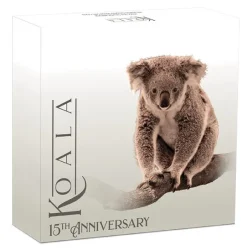Australien Koala 3 Oz Silber vergoldet 15th Anniversary 2022 +Box +COA*