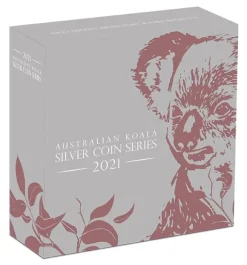 Australien Koala 5 Unzen High Reilef gilded 2021 +Box +COA*