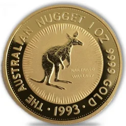 Australien Nugget / Känguru 1 Oz Gold 1993