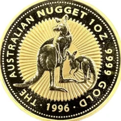 Australien Nugget / Känguru 1 Oz Gold 1996