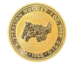 Australien Nugget / Känguru 1 Oz Gold 1988
