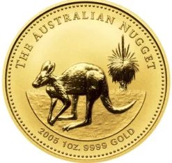 Australien Nugget / Känguru 1 Oz Gold 2005