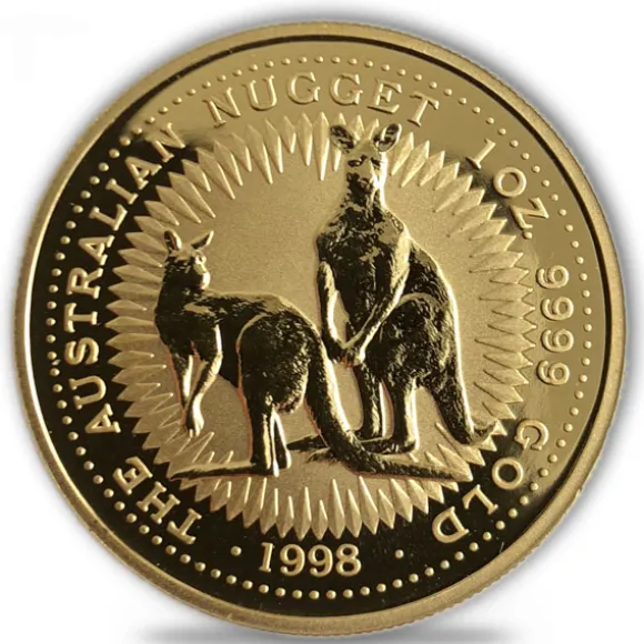 Australien Nugget / Känguru 1 Oz Gold 1998