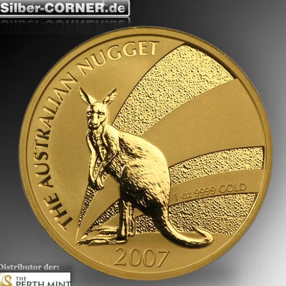 Australien Nugget / Känguru 1 Oz Gold 2007