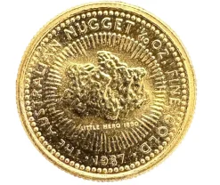 Australien Nugget / Känguru 1/10 Unze Gold 1987