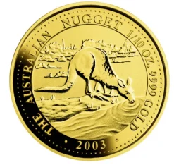 Australien Nugget / Känguru 1/10 Unze Gold 2003