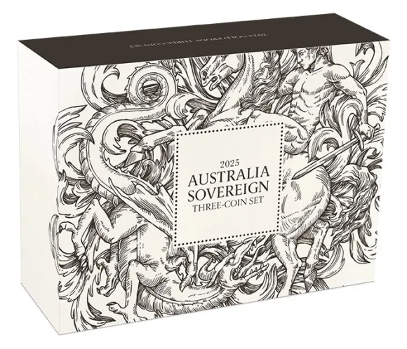 Australien Sovereign 3-Coin Set Gold Proof 2025 +Box +COA