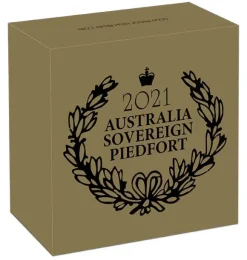 Australien Sovereign High Relief Proof 2021 Piedfort +Box +COA