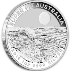 Australien Super Pit 1 Oz Silber 2019 *