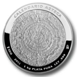 Aztekenkalender 1 KG Silber 2011 Prooflike +Box +COA*