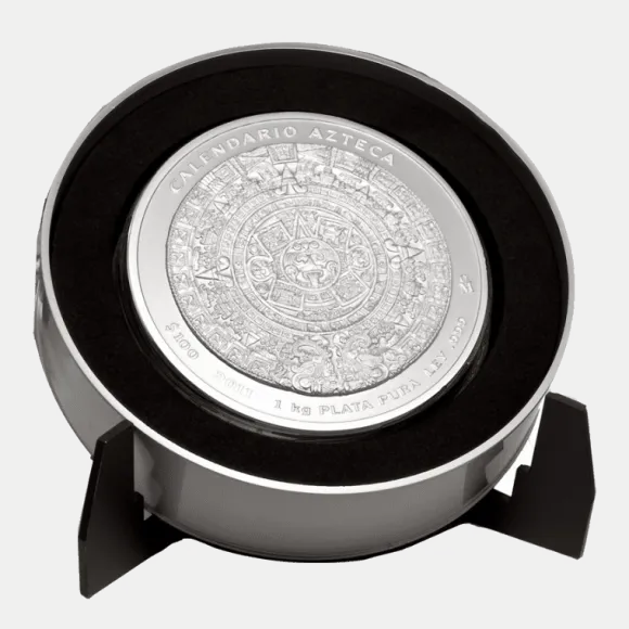 Aztekenkalender 1 KG Silber 2011 Prooflike +Box +COA*