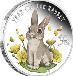 Baby Hase 2023 1/2 Oz Silber Proof coloriert +Box +COA*