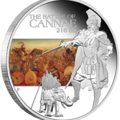 Battle of Cannae - 1 Oz Silber Proof 2009 + Box+ CoA*