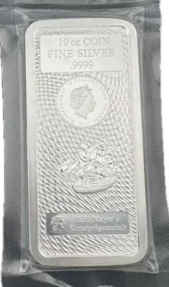 B.H. Mayer´s 10 Oz Silber Münzbarren Cook Island 10 CID*