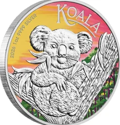 Brisbane - Koala 1 Oz Silber farbig 2026 - Money Expo ANDA Special