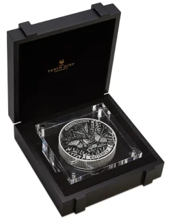 Butterfly 2 KG Silber Antik Finish 2025 +Box +COA