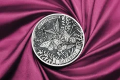 Butterfly 2 KG Silber Antik Finish 2025 +Box +COA