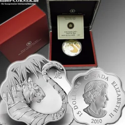 Canada Lunar Lotus Serie Tiger 2010 - Silber Proof-*