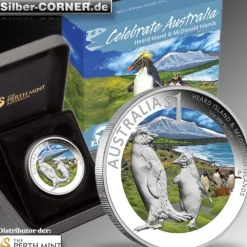 Celebrate Australia - Heard & McDonald Island 1 Oz Silber 2011*