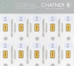 C. Hafner SmartPack 10 x 2 Gramm Goldbarren - CEHA -
