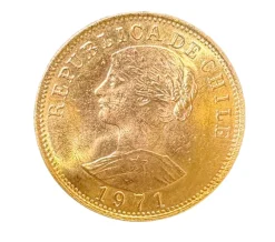 50 Chile Peso Goldmünze verschiedene Jahrgänge
