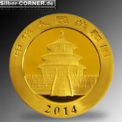 China Panda Gold 1/2 Oz 2014