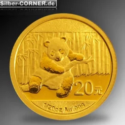 China Panda Gold 1/20 Oz 2014