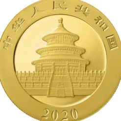 China Panda 30 Gramm Gold 2020