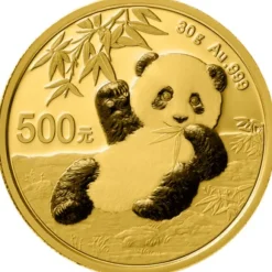 China Panda 30 Gramm Gold 2020