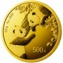 China Panda 30 Gramm Gold 2023