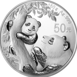 China Panda 150 Gramm Silber 2021 Proof +Box +COA*