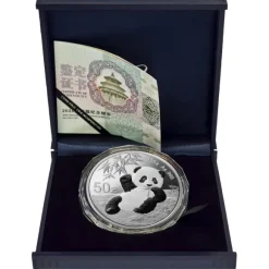 China Panda 150 Gramm Silber 2020 Proof +Box +COA*