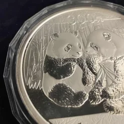 China Panda 1 KG Silber Proof 2009 + Box + COA *